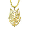 Collier Chaine Or Loup Homme