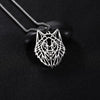 Collier Chaine Or Loup Homme