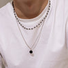 Collier chaine perle homme