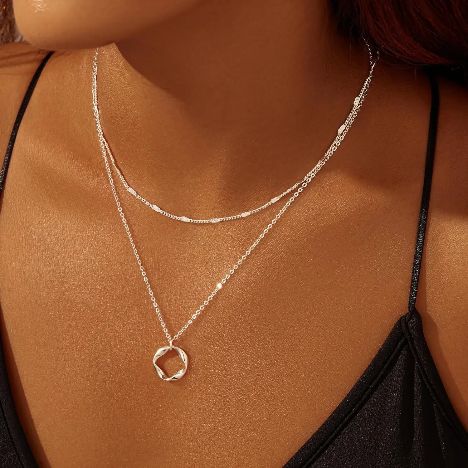 Collier chaine triple