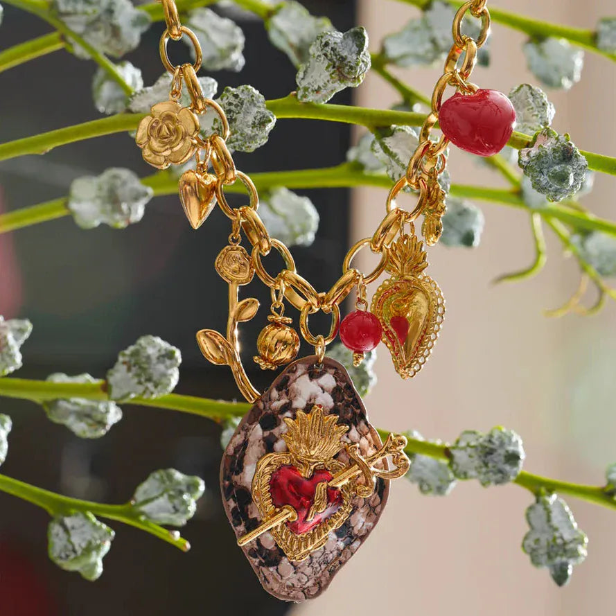 Collier Charms Acier Inoxydable