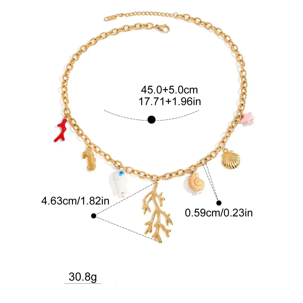 Collier Charms Coquillage