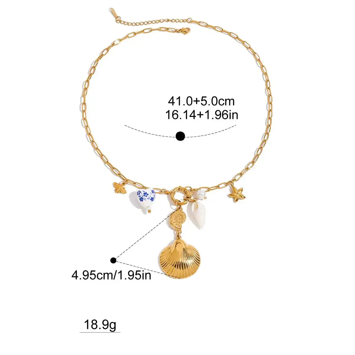 Collier Charms Coquillage