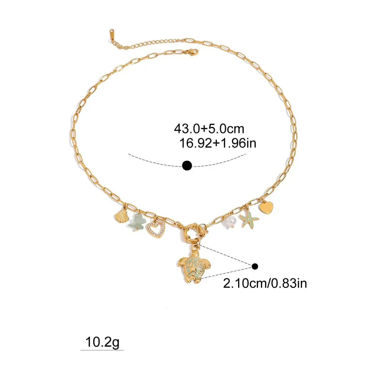 Collier Charms Coquillage