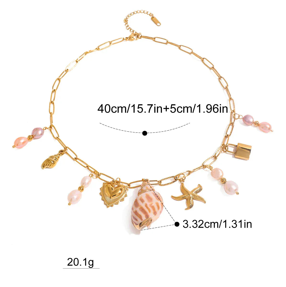 Collier Charms Coquillage