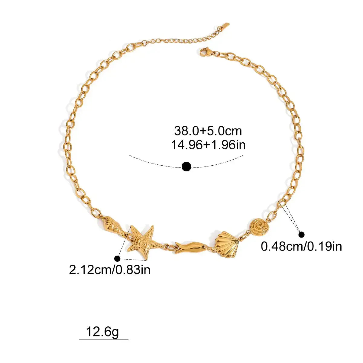 Collier Charms Coquillage