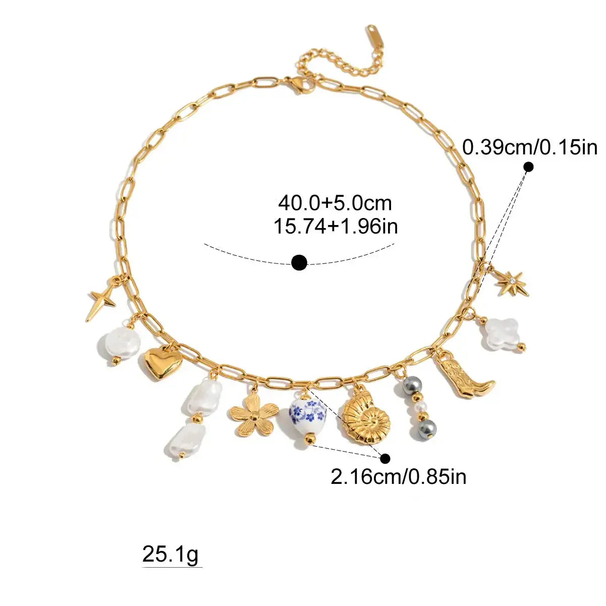 Collier Charms Coquillage