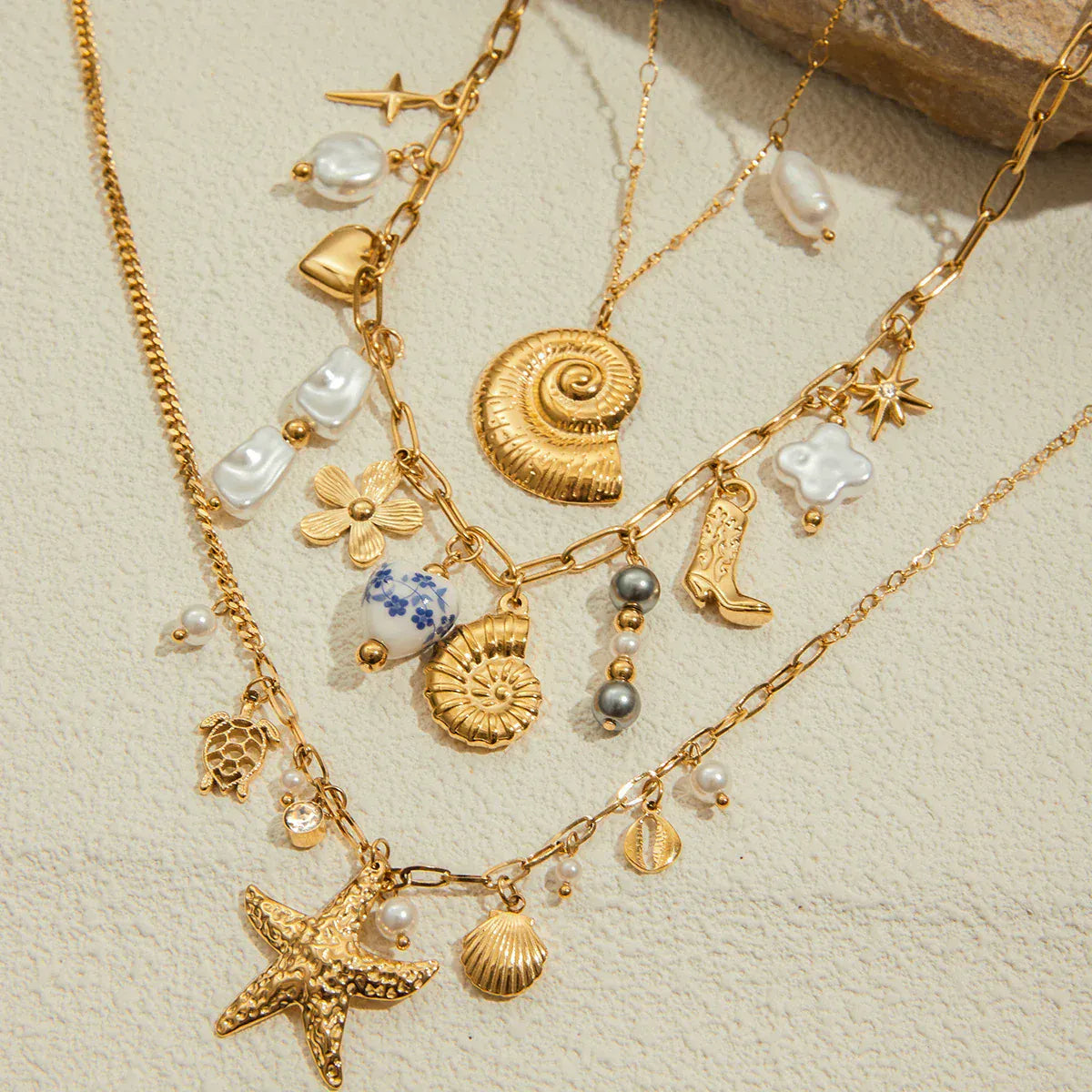 Collier Charms Coquillage