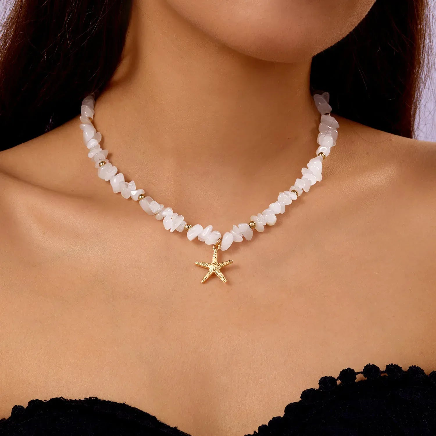 Collier Coquillage Ras de Cou