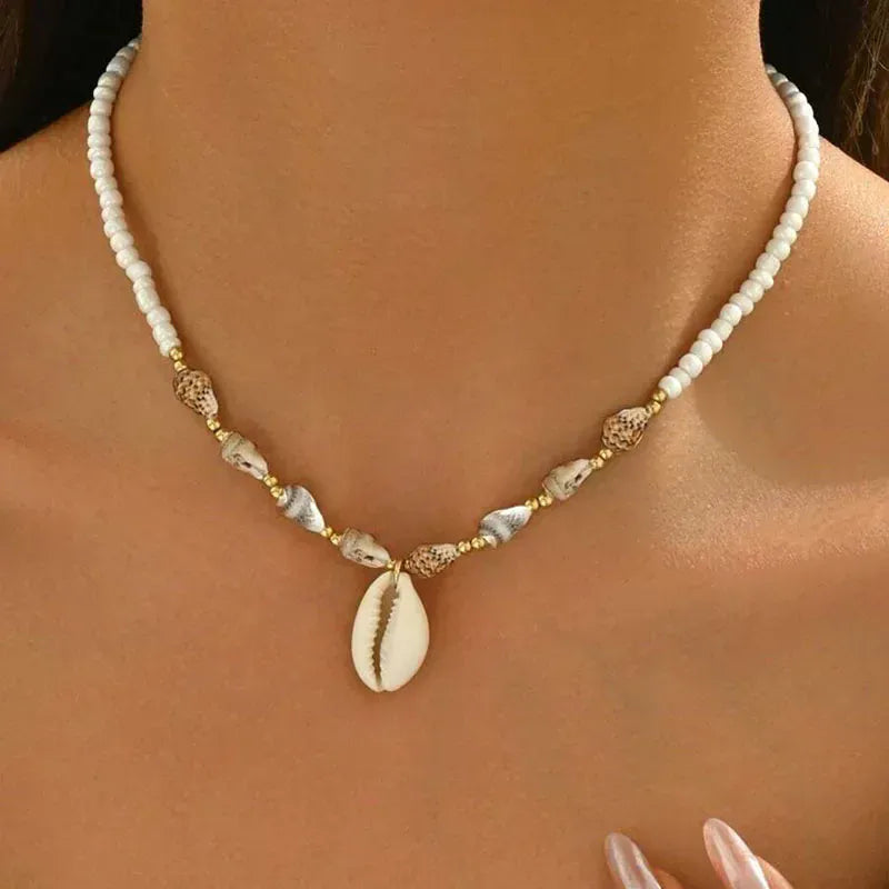 Collier Coquillage Ras de Cou