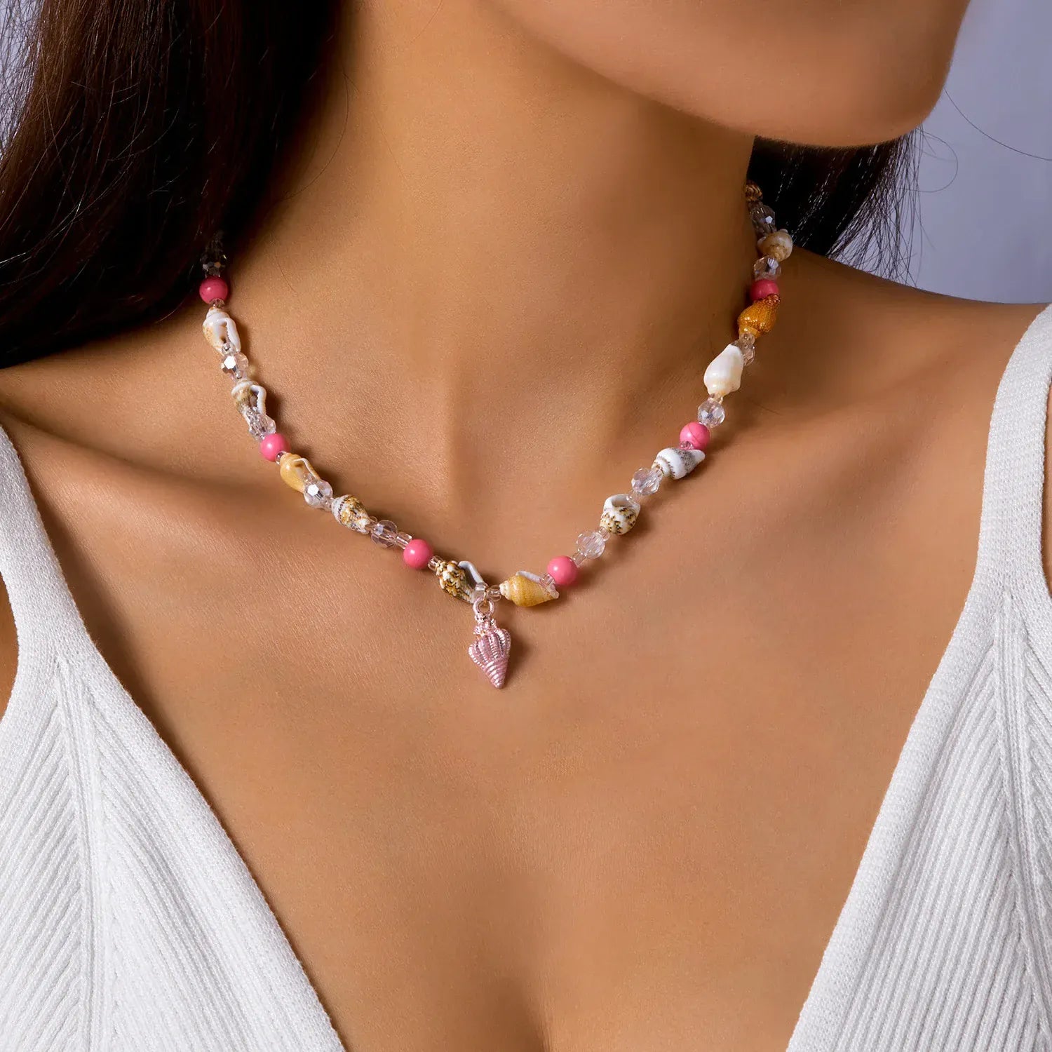 Collier Coquillage Ras de Cou