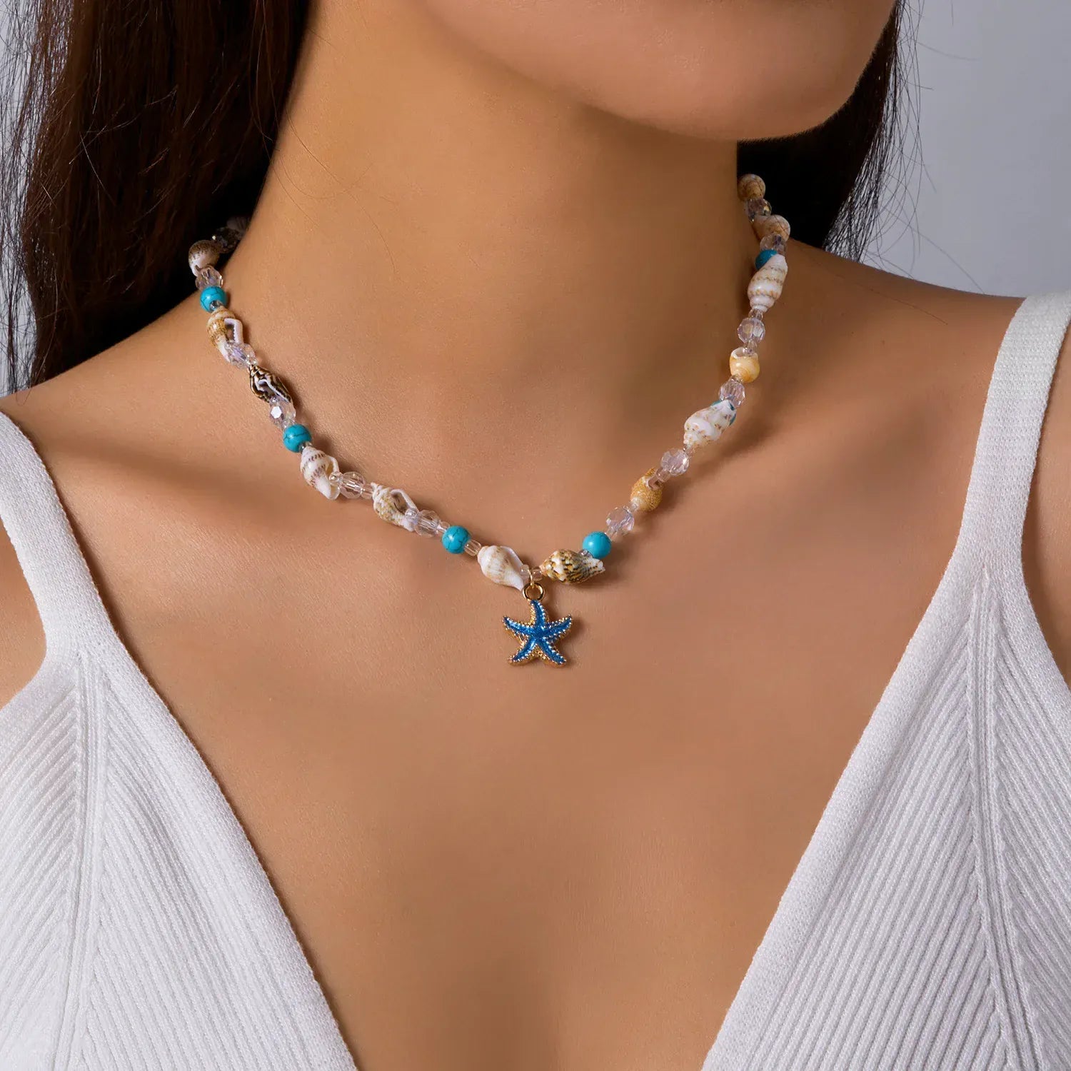 Collier Coquillage Ras de Cou