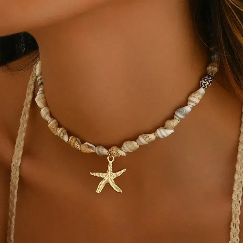 Collier Coquillage Ras de Cou