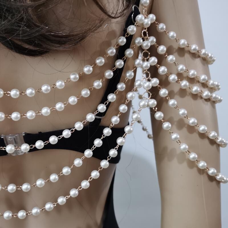 Collier d épaule perles