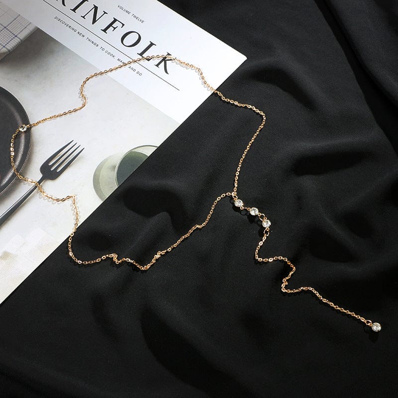 Collier dans le dos strass