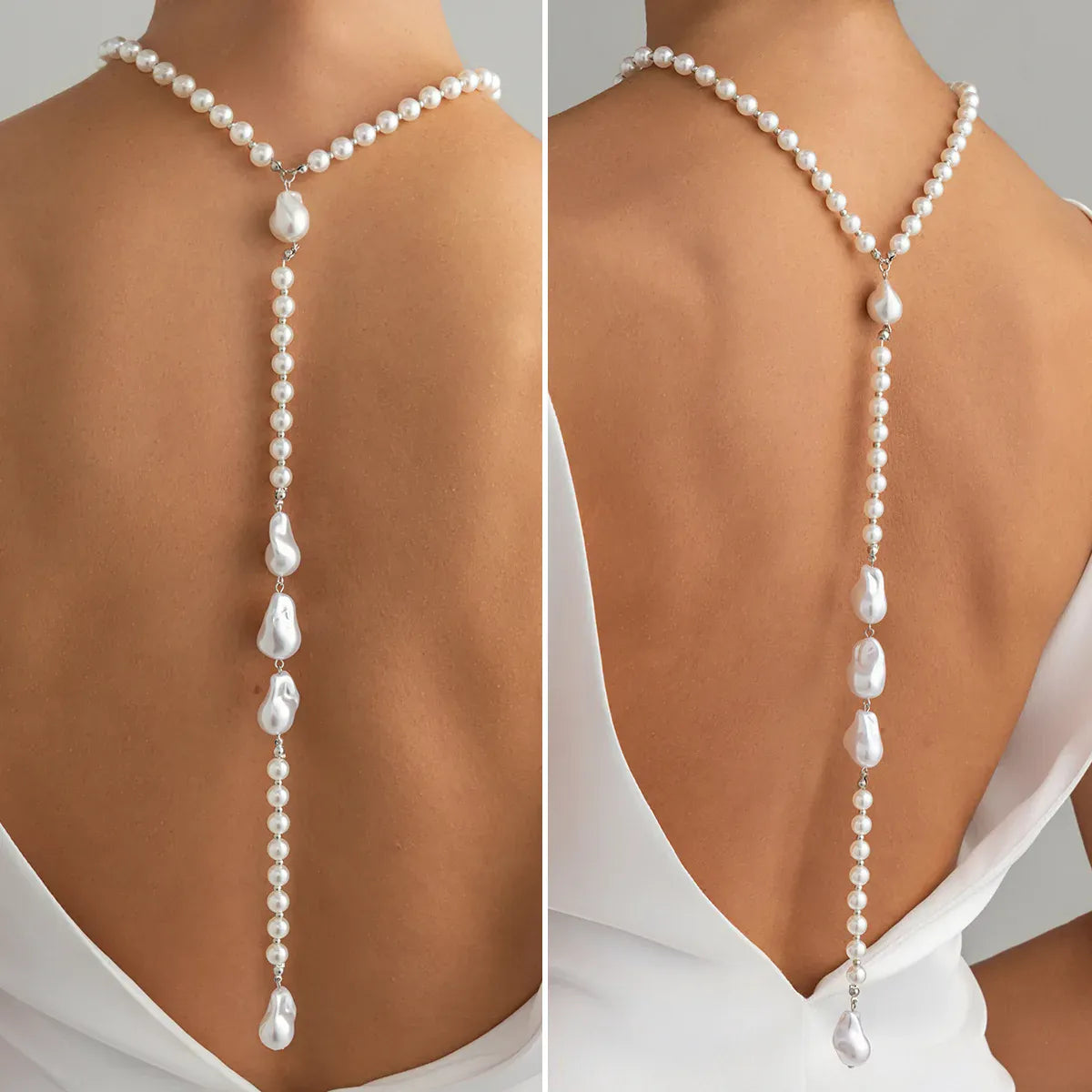 Collier de Dos avec Perles