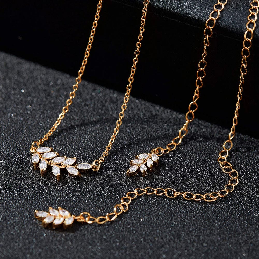 Collier de dos feuille