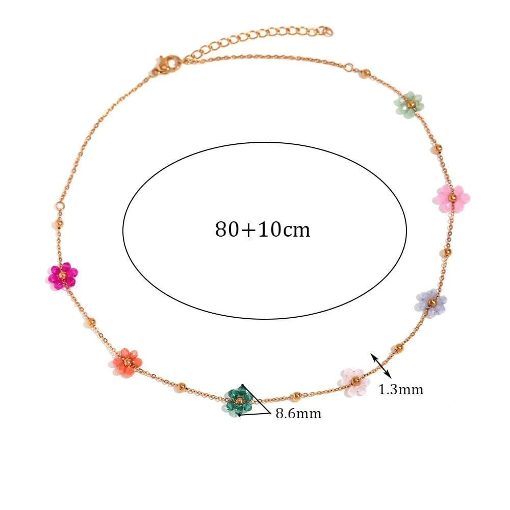 Collier de Taille Fleurs