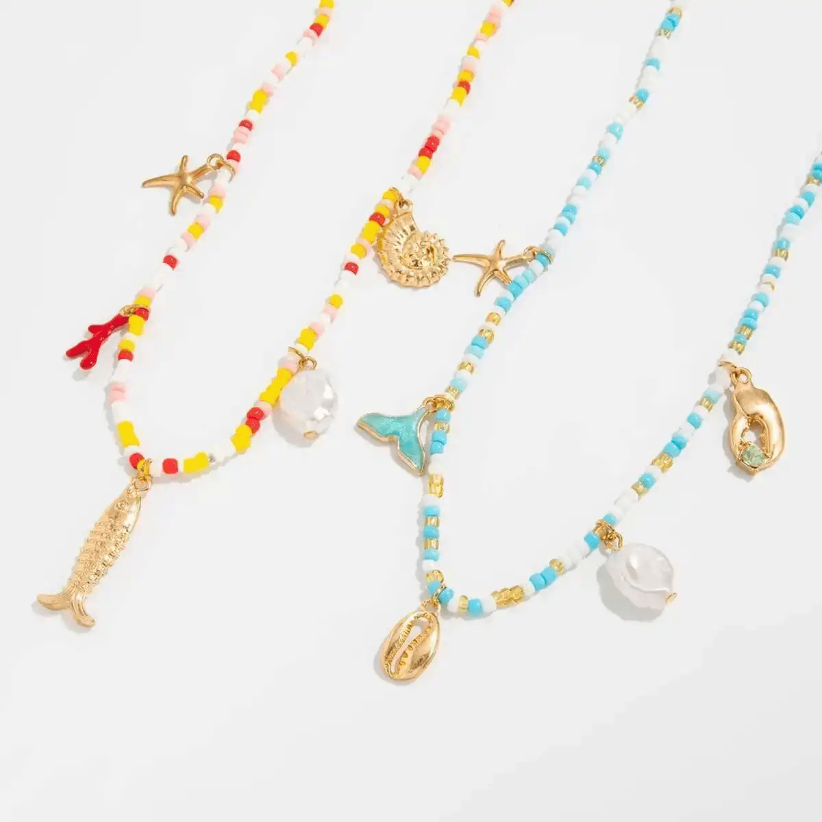 Collier de Ventre Perles Colorees