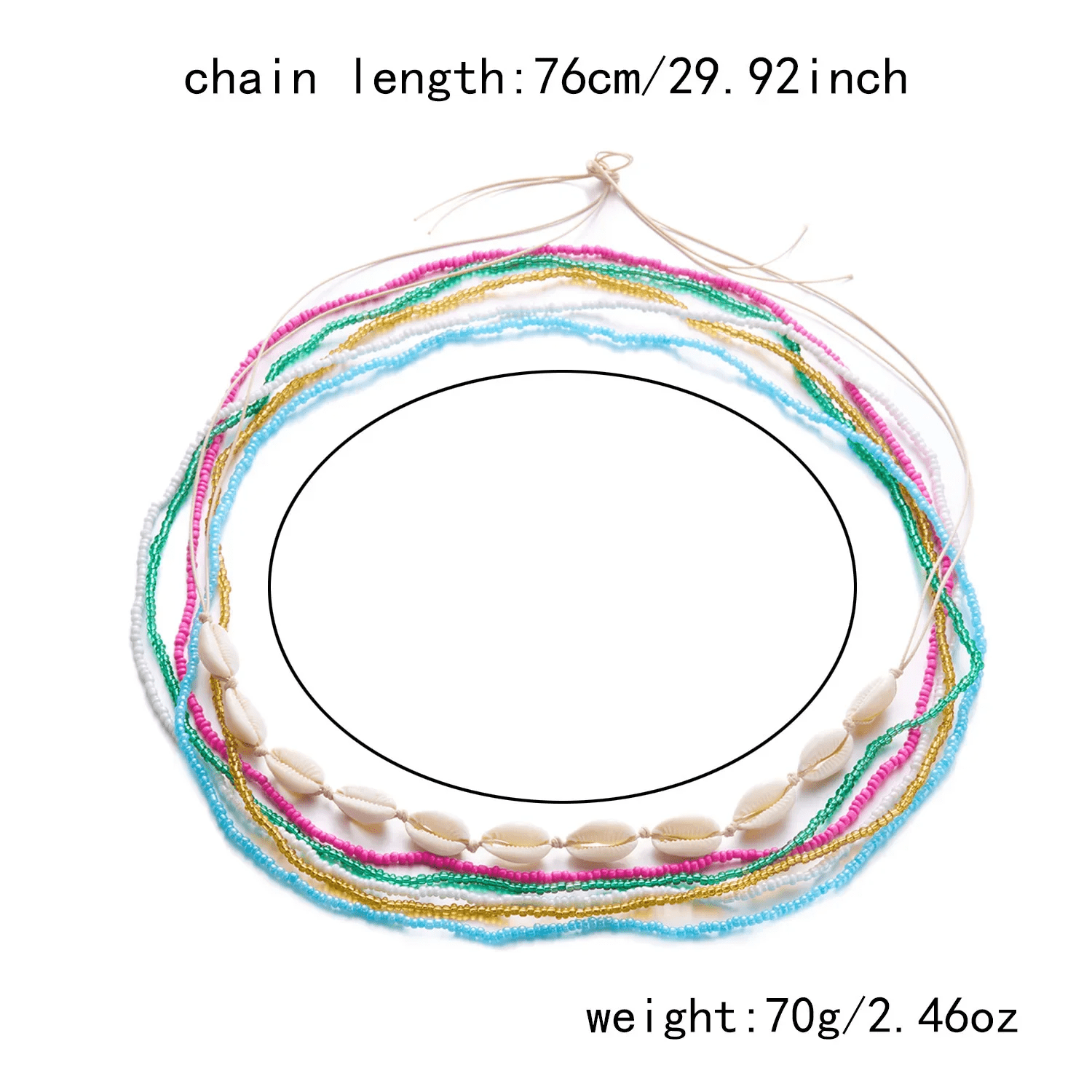 Collier de Ventre Perles Plage