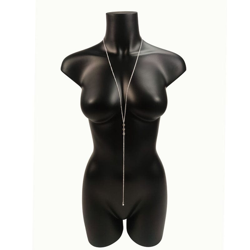 Collier dos mariage fin