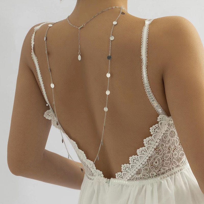 Collier dos nu mariage