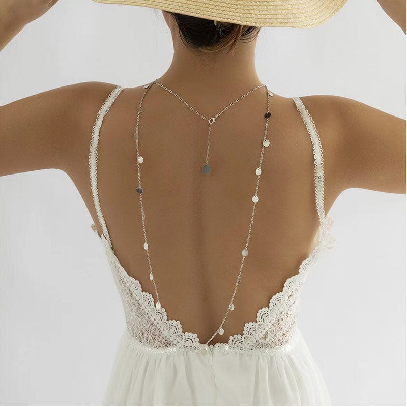 Collier dos nu mariage