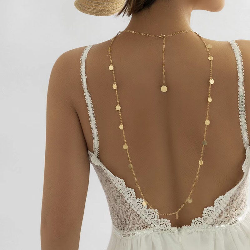 Collier dos nu mariage