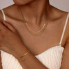 Collier Double Acier Inoxydable