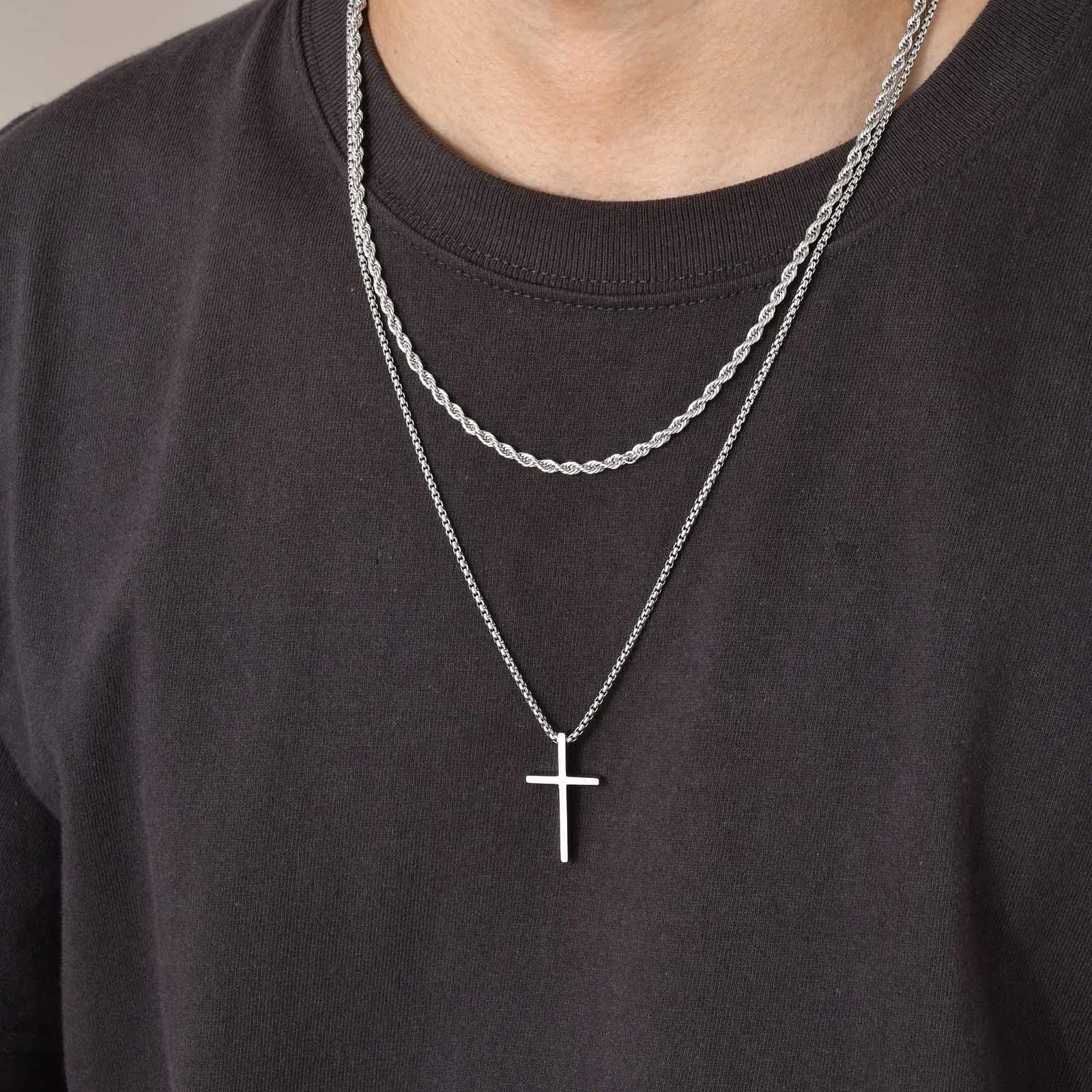 Collier en Croix pour Homme