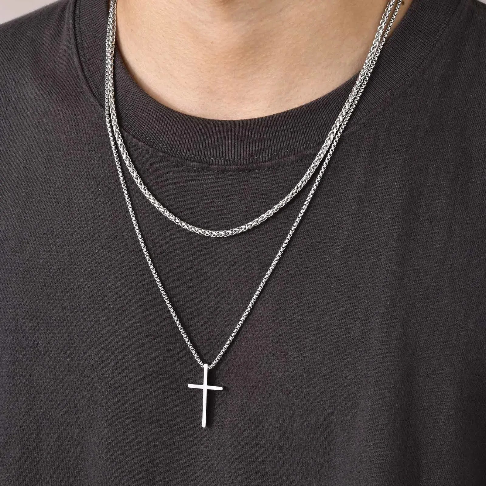 Collier en Croix pour Homme