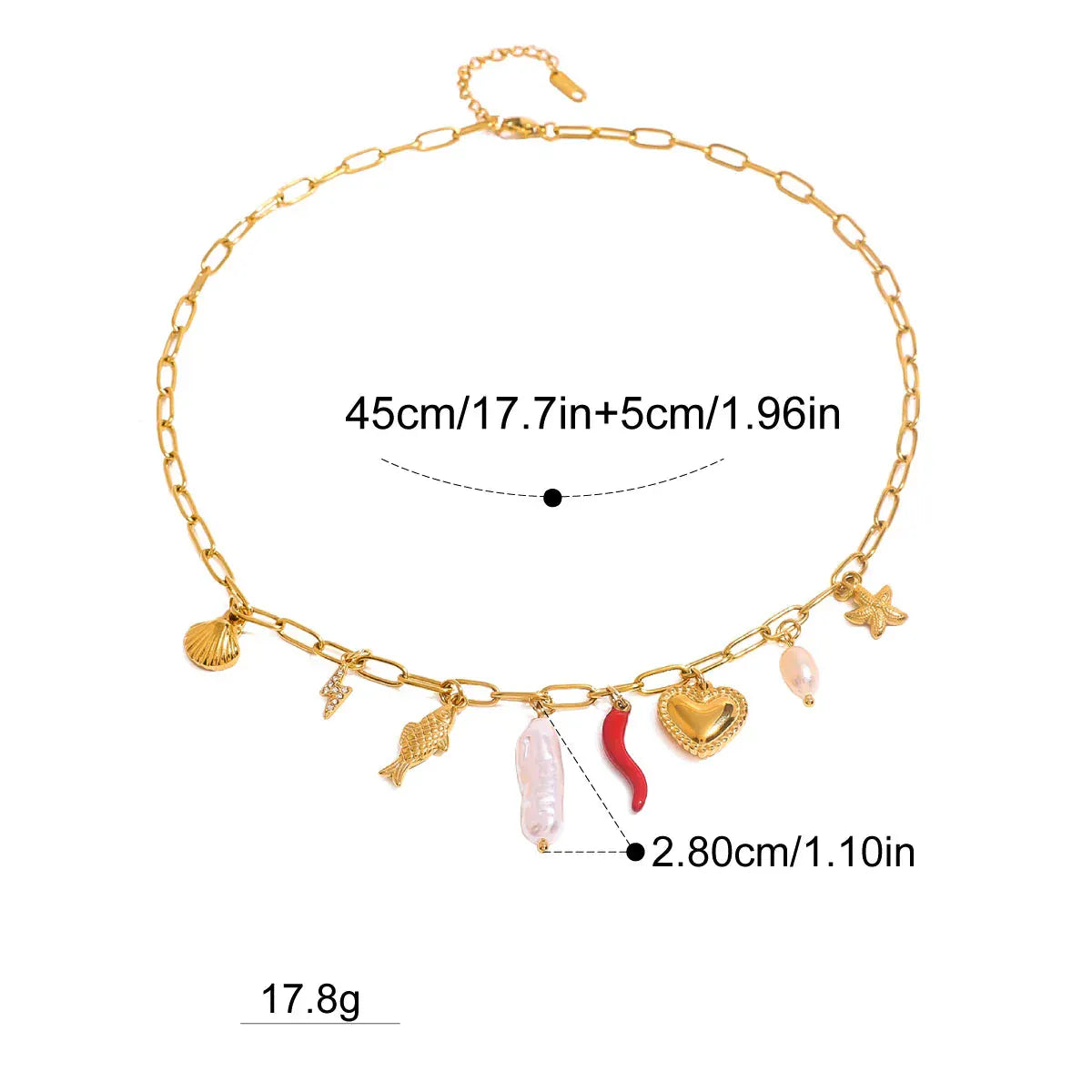 Collier Femme avec Charms