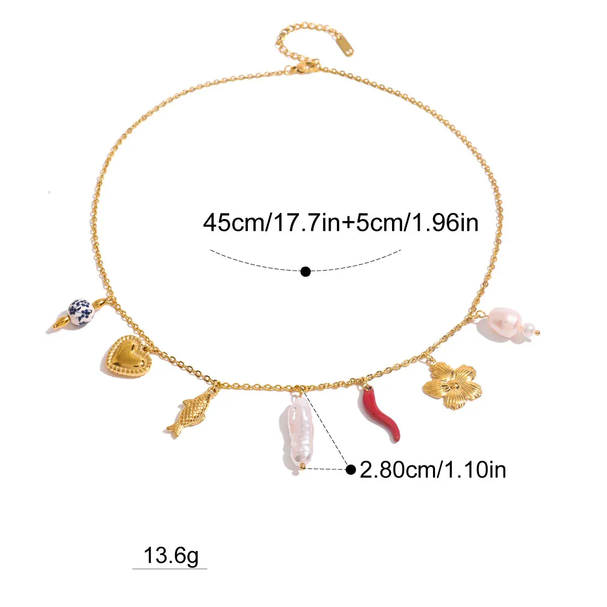 Collier Femme avec Charms