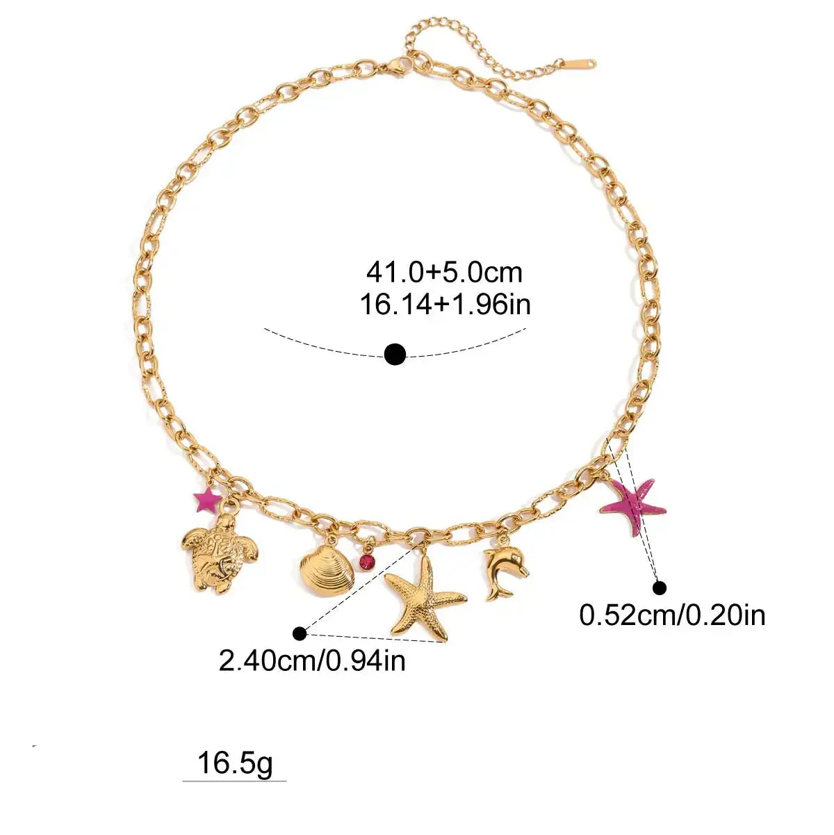 Collier Femme avec Charms