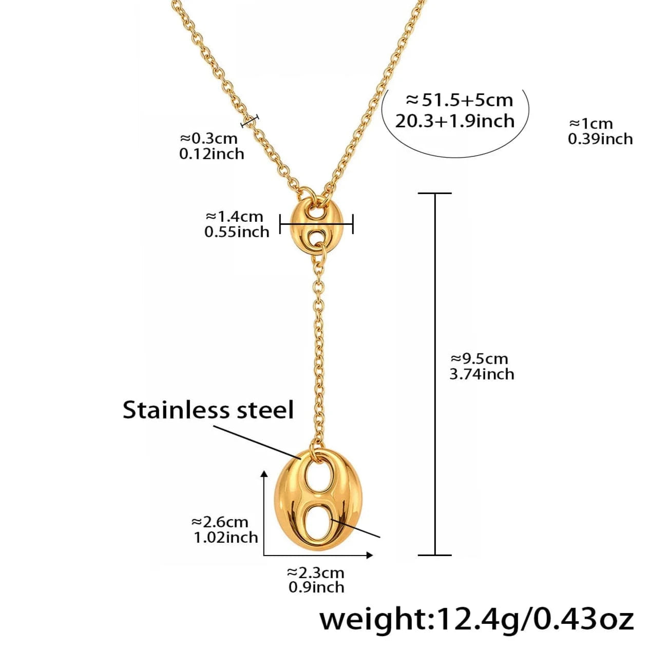 Collier Graine de Café Femme