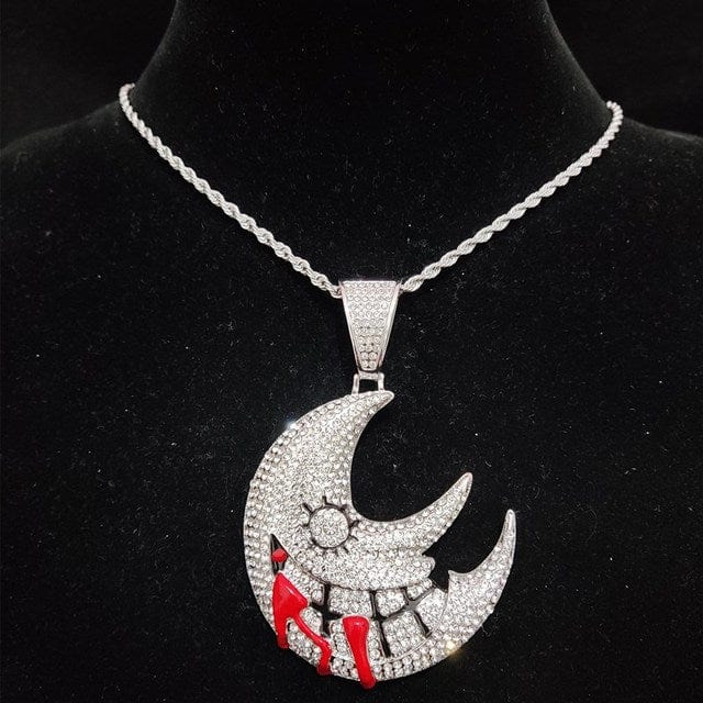 Collier hip hop lune