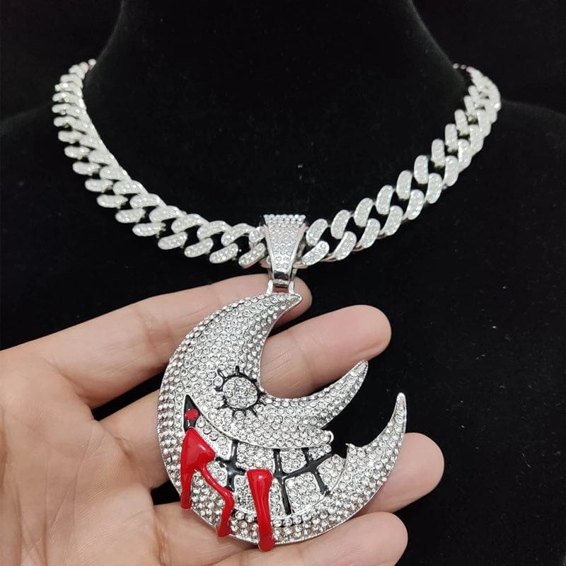 Collier hip hop lune