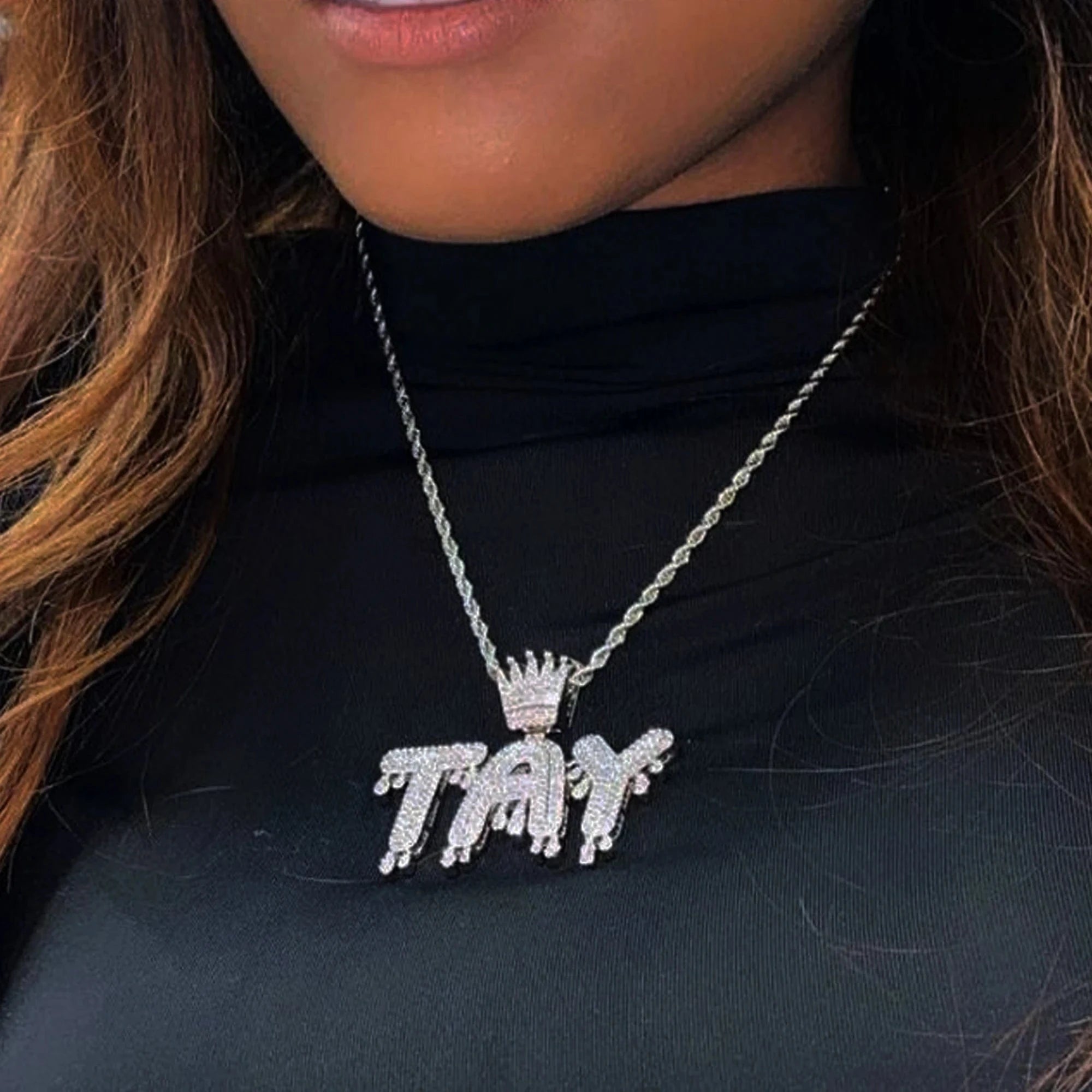 Collier Hip Hop Personnalisable