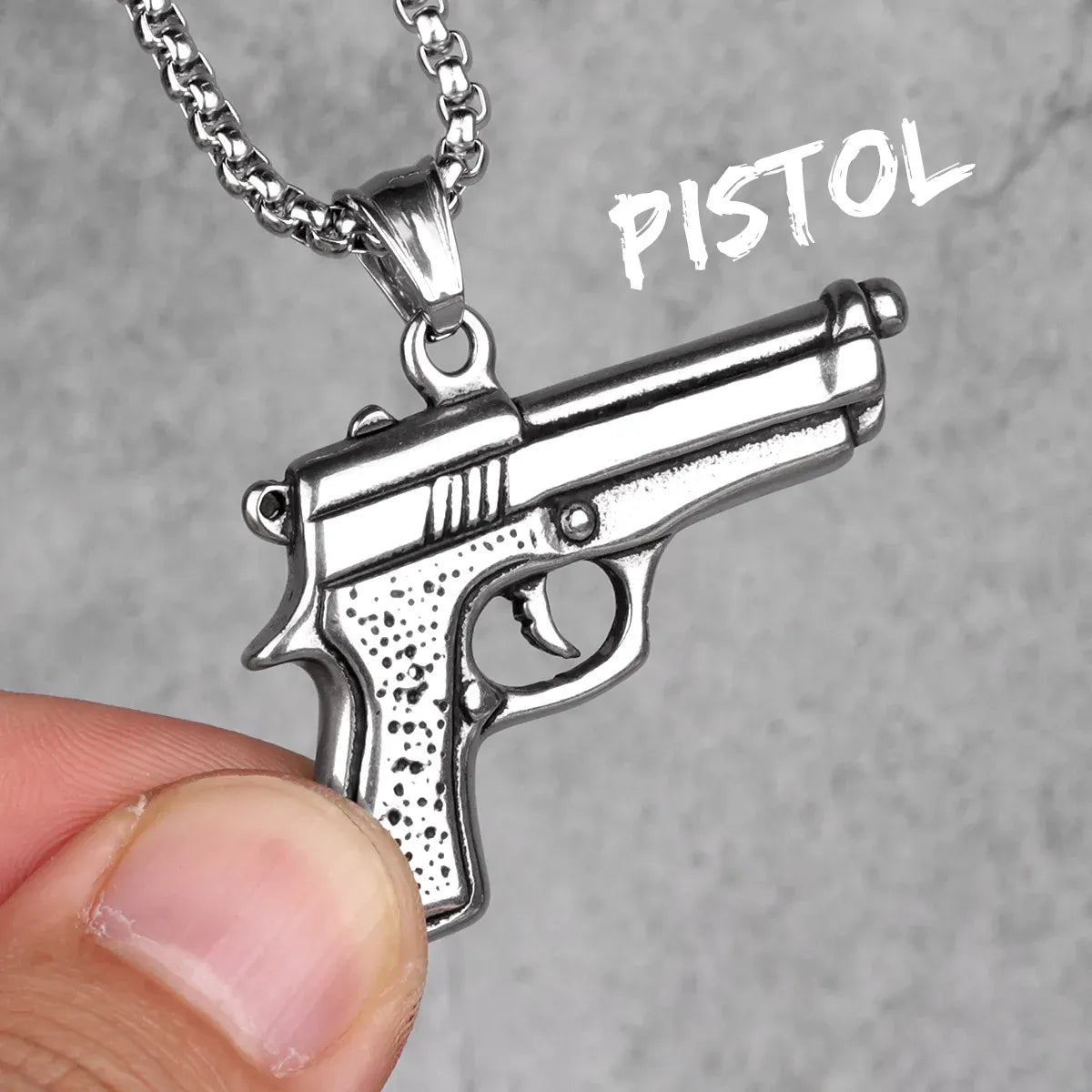 Collier Homme Pistolet
