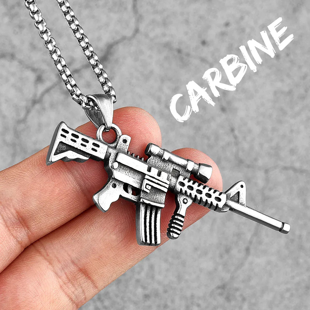 Collier Homme Pistolet