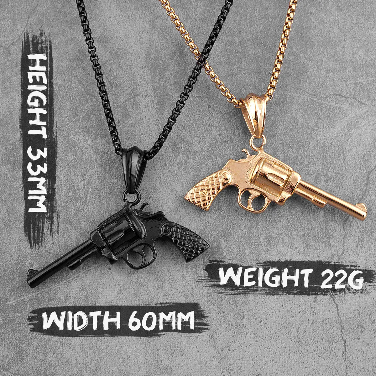 Collier Homme Pistolet