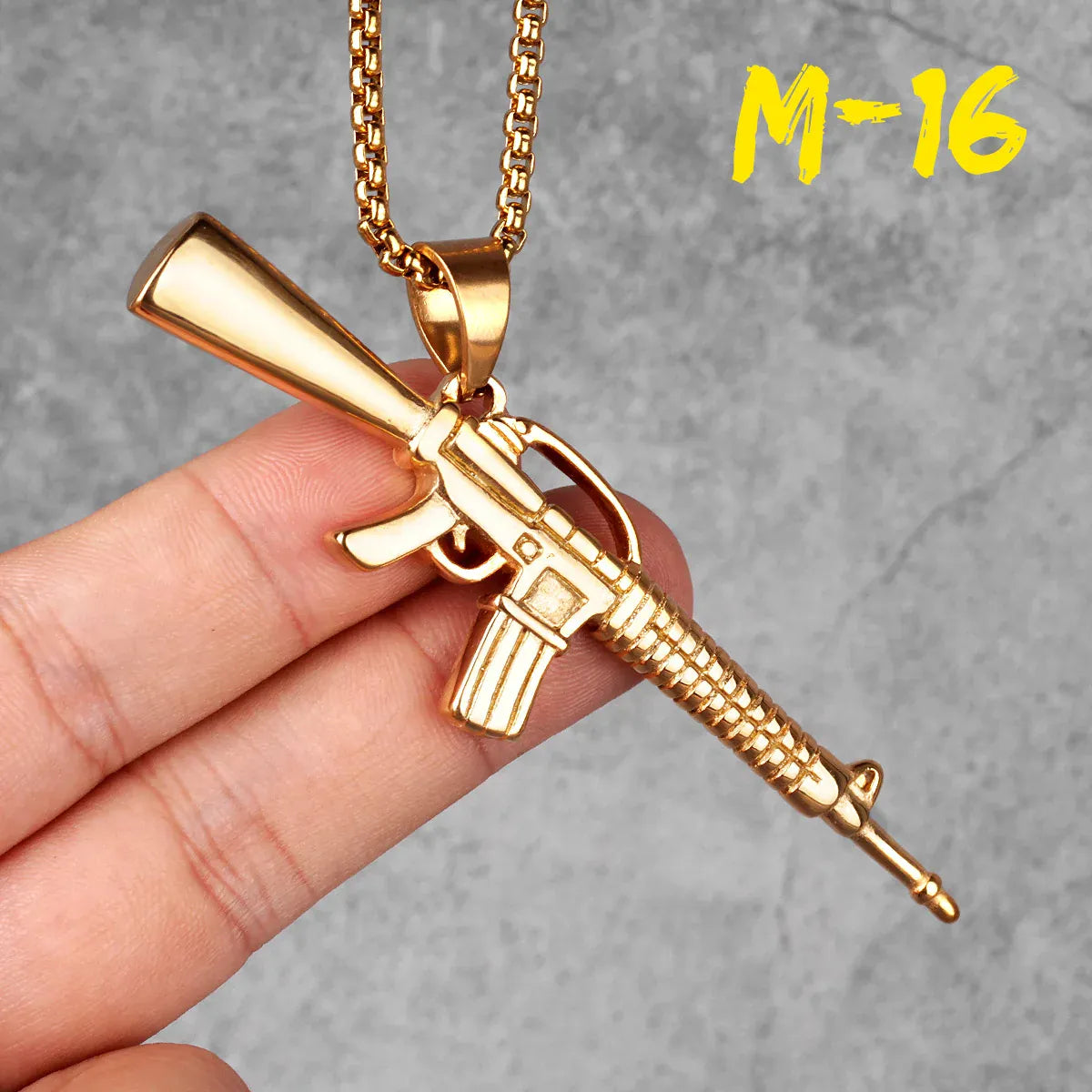 Collier Homme Pistolet