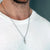 Collier homme plume