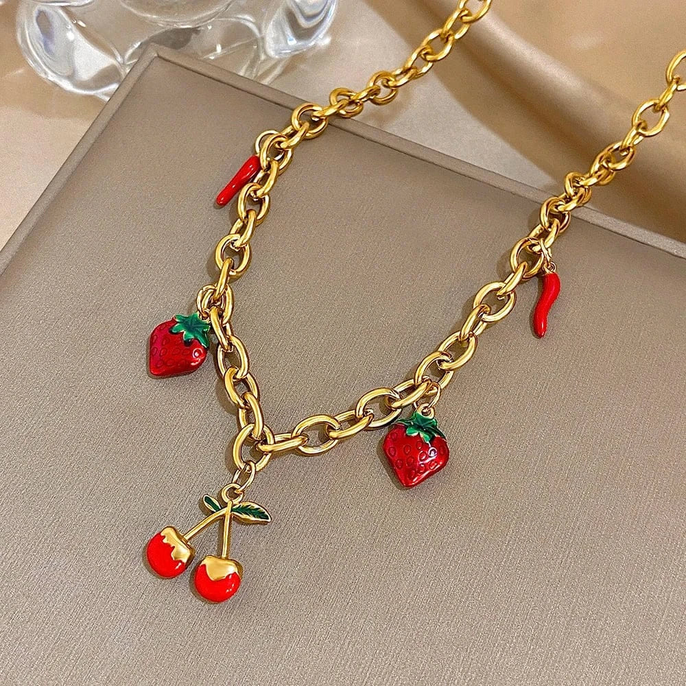 Collier Or avec Breloques