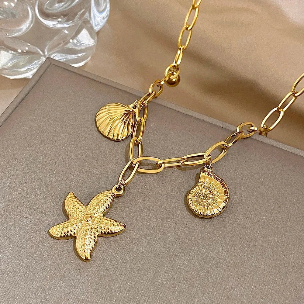 Collier Or avec Breloques