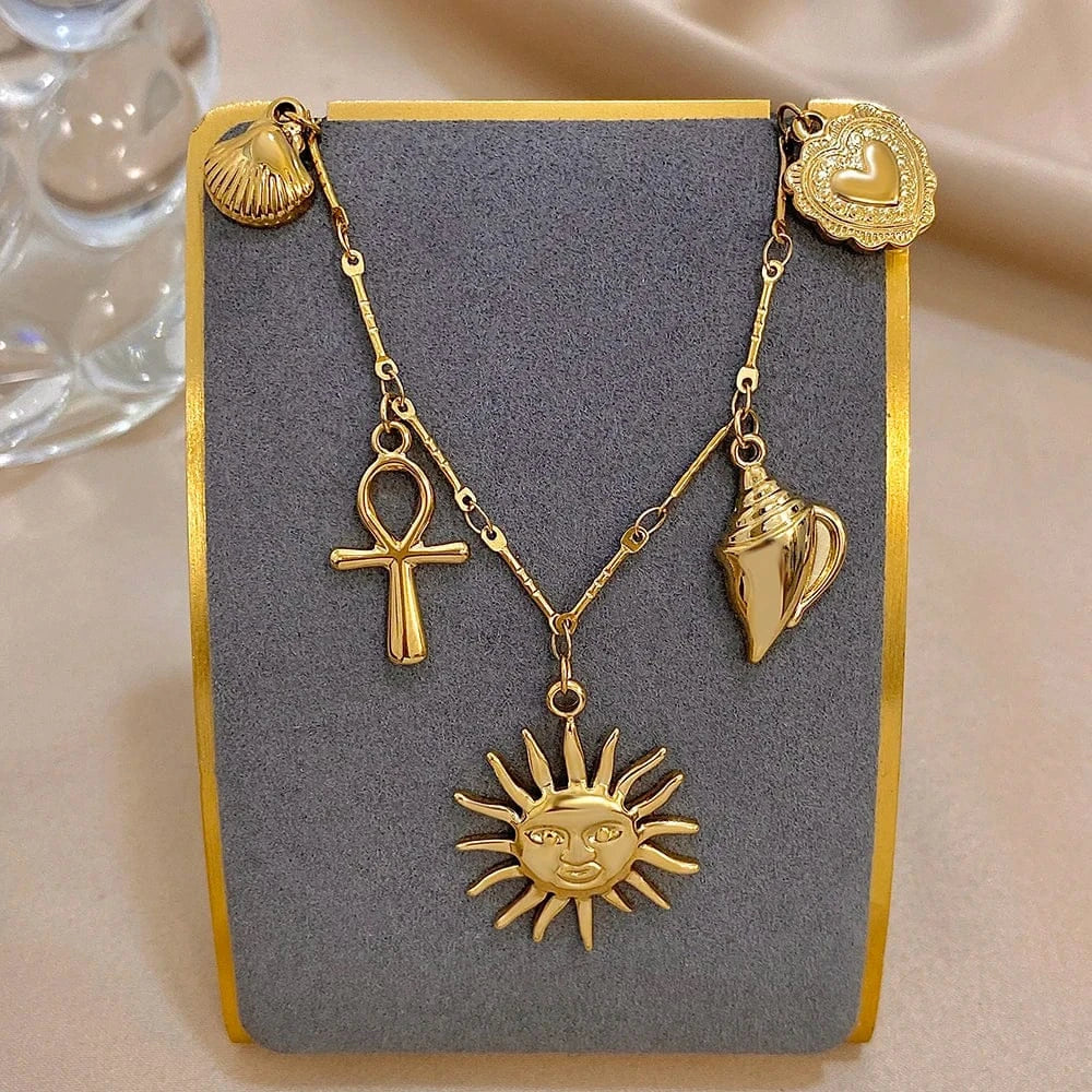 Collier Or avec Breloques