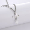 Collier pendentif croix homme