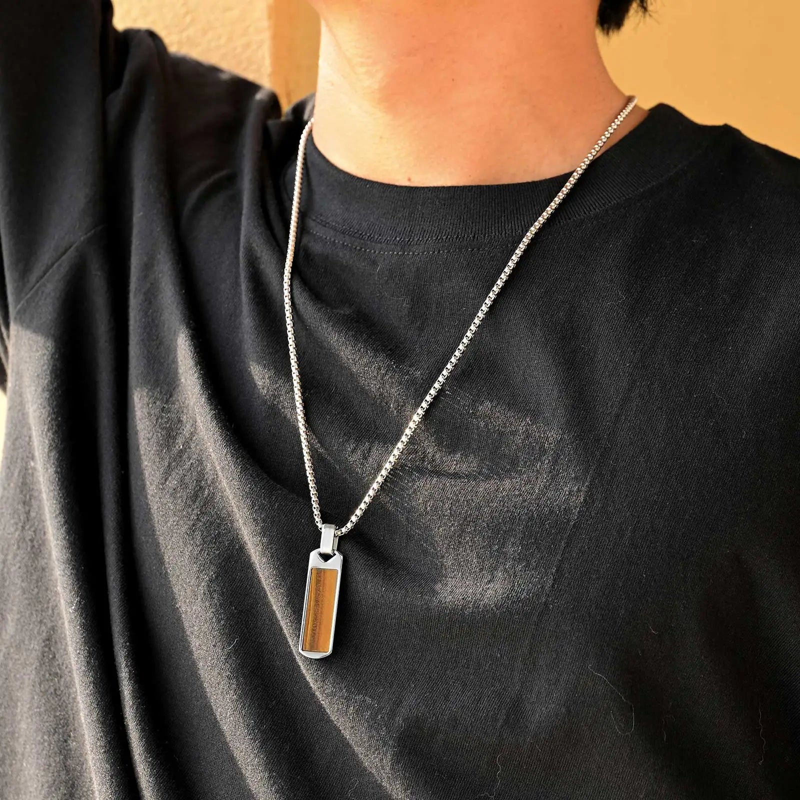 Collier Pierre Naturelle Homme