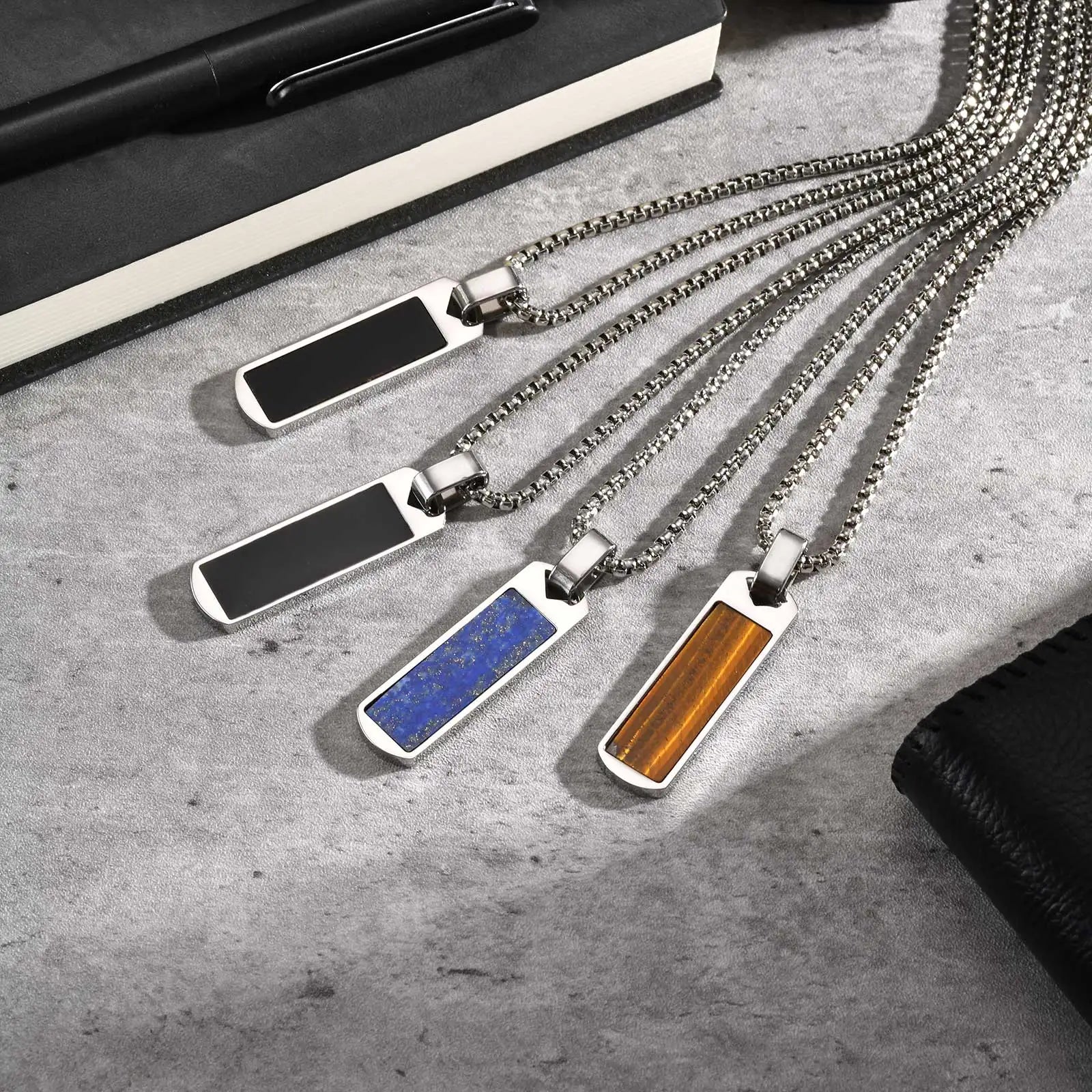 Collier Pierre Naturelle Homme