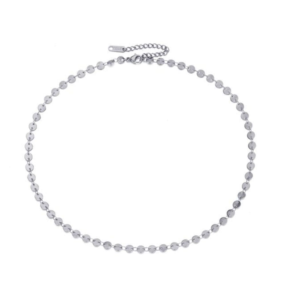 Collier ras de cou grain de cafe fin femme